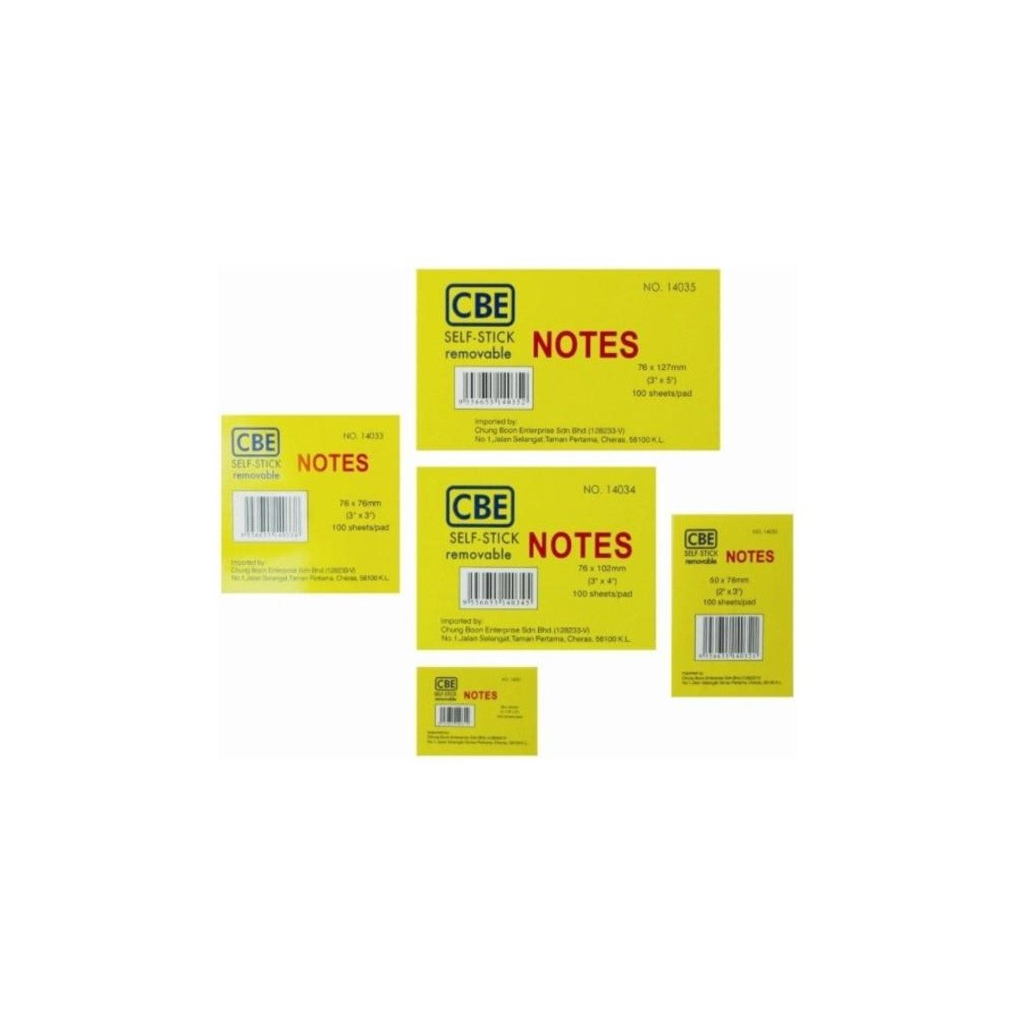 CBE Self Stick Notepad