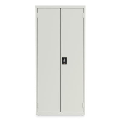 Alera® Economy Assembled Storage Cabinets, 3 Shelves, 30 x 15 x 66, Light Gray